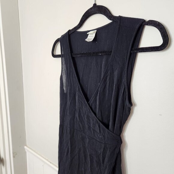L SPACE Black Twilight Wrap Dress - Picture 4 of 7